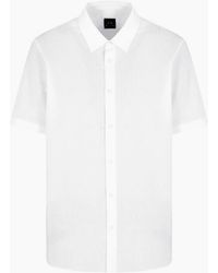 ARMANI EXCHANGE - Seersucker Textured Short Sleeve Shirt - Lyst