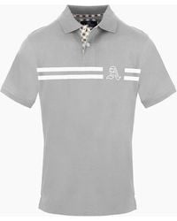 Aquascutum - Collared Neck Short Sleeve Polo Shirt - Lyst