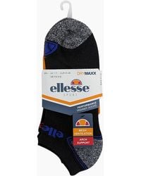 Ellesse - Low Cut Socks 3 Pack Regular Soft Cotton Gym Sports Trainer Socks - Lyst