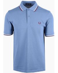 Fred Perry - Twin Tipped Polo Aceblue/Slt/Plum - Lyst