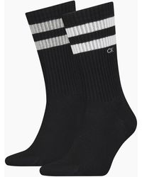 Calvin Klein - 2-Pack Stripes Casual Sports Socks - Lyst