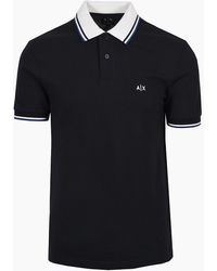 ARMANI EXCHANGE - Armarni Exchange Polo Shirt Deep - Lyst