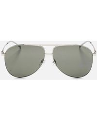 Gucci - Metal Webbing Aviator Sunglasses - Lyst