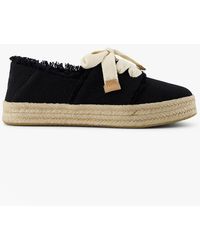 TOMS - Carolina Lace Up Espadrille Shoes - Lyst
