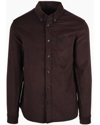 Fred Perry - Needle Cord Shirt Rich - Lyst