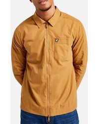 Lyle & Scott - Jacket Ottoman Overshirt Regular Fit Full Zip Casual Cotton - Lyst