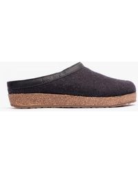 Haflinger - Torben Slipper Mules Graphite - Lyst