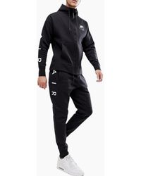 Nike - Air 886044 Tracksuits Fleece Club Zip Arm Print Hoodie And Joggers - Lyst