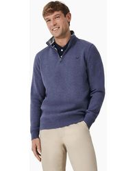 Crew - Classic Half Zip Sweatshirt - Lyst