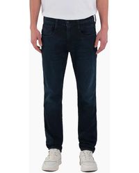 Replay - Hyperflex Eco Plus Sustainable Denim Anbass Slim Fit Jeans Dark 007 - Lyst