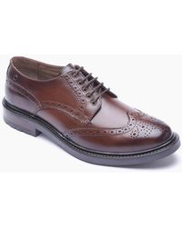 Base London - London Tanner Leather Brogues Shoes - Lyst