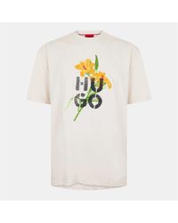 BOSS - Graphic Crew Neck Short Sleeve Jersey T-Shirt - Lyst