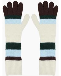 Gini London - Multi Ladies Longline Striped Gloves - Lyst