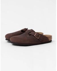 Birkenstock Boston - Oiled Nubuck Leather Clogs - Lyst