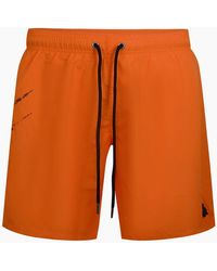 Philipp Plein - Plein Sport Scratch Logo Long Swim Shorts - Lyst