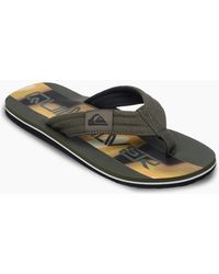 Quiksilver - Molokai Screen Flip Flops - Lyst