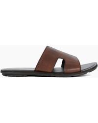 Dune - Itos Leather Flat Sandals Open Toe Flat Sandals - Lyst