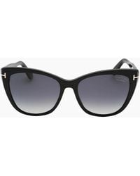 Tom Ford - Smoke Polarized Lens Shiny Sunglasses - Lyst