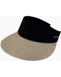Barts - Vesder Raffia Sun Visor Baseball Cap - Lyst