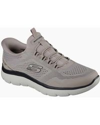 Skechers - Summits Top Rate Textile Taupe/ Standard Trainers - Lyst