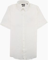 BOSS - Luka Short Sleeve Pur Linen Shirt - Lyst