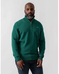 GANT - Casual Cotton Half Zip Jumper - Lyst