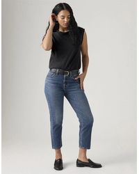 Levi's - 501 Crop Lightweight Straight Leg Jeans - Lyst