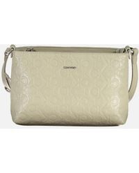 Calvin Klein - Recycled Polyester Shoulder Bag With Card Pocket And Logo - Lyst