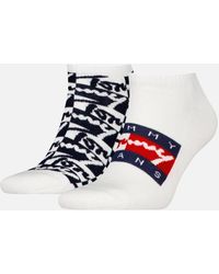 Tommy Hilfiger - 2 Pack Trainer Graffiti Ankle Socks - Lyst