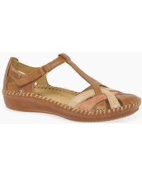 Pikolinos - Vallarta Woven Leather Sandals - Lyst
