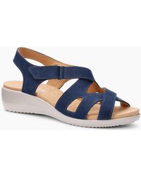 Hotter - Eliana Low Wedge Sandals - Lyst