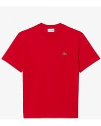 Lacoste - Classic Fit Cotton Jersey T-Shirt - Lyst