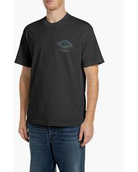 Replay - Relaxed Fit T-Shirt Industrial Print - Lyst