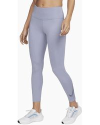 Nike - Mid-Rise 7/8 Lilac Running Leggings - Lyst