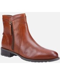 Hush Puppies - Scarlett Leather Tan Boots - Lyst
