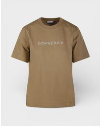 Burberry - Paisley Print Logo Cotton T Shirt Teddy - Lyst