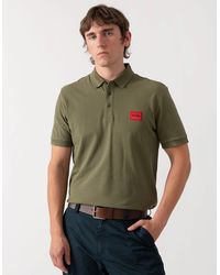 BOSS - Hugo Dereso222 Cotton Piqué Slim-Fit Polo Shirt With Logo Label - Lyst