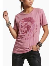 DIESEL - T Mori T Shirt Crew Neck Short Sleeve Casual Summer Cotton Top New - Lyst
