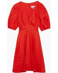 Ted Baker - Koyo Linen Puff Sleeve Mini Dress - Lyst