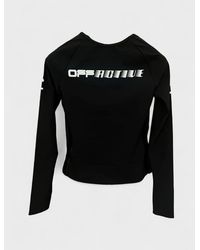 Off-White c/o Virgil Abloh - Logo Print Performance Top - Lyst