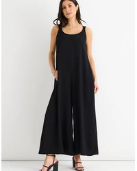 Gini London - Air Flow Strappy Wide Leg Jumpsuit - Lyst