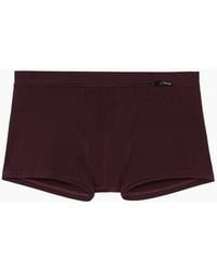 Hom - Tencel Soft Comfort Boxer Trunk, Burgundy - Lyst
