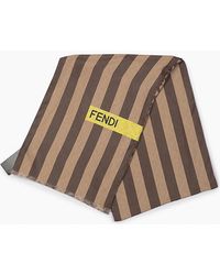 Fendi - Woven Logo Scarf - Lyst