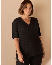 Live Unlimited London - V Neck Supersoft T-Shirt - Lyst