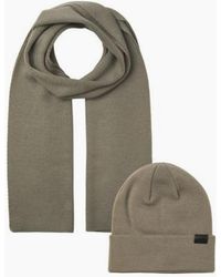 Jack & Jones - Jolly Knit Scarf & Beanie Giftset Overland Trek - Lyst