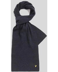 Lyle & Scott - Lambswool Blend Ribbed Scarf - Lyst