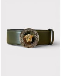Versace - Logo Medusa Belt Calf Leather - Lyst
