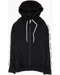 Moschino - Underwear Arm Tape Logo Zip Up Hoody - Lyst