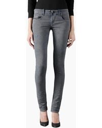 DIESEL - Grupee Ne 0666U Sweat Jogg Jeans Stretch Slim Distressed Denim Italy - Lyst