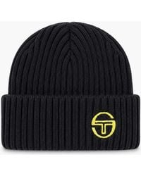 Sergio Tacchini - Seppi Ribbed Turn Up Beanie Hat/Old - Lyst